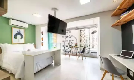 Studio para alugar, 36 m² por R$ 4.486,65/mês - Brooklin Paulista - São Paulo/SP