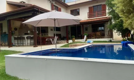 Casa em condomínio fechado com 4 quartos à venda na rua geraldo de gasperi, 695, portal do lago, valinhos, 445 m2 por r$ 2.950.000
