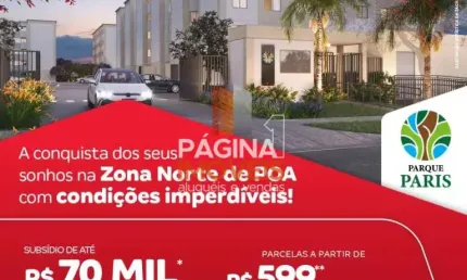 Página 1 Imóveis anuncia o lançamento &amp;quot;Parque Paris&amp;quot; na cidade de Porto Alegre/RS. - AP223