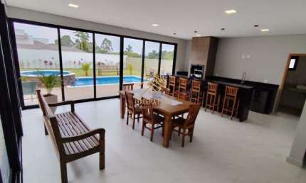 CASA NOVA DE ALTO PADRÃO RECÉM CONSTRUÍDA NO CONDOMÍNIO TERRA CAXAMBU EM JUNDIAÍ -SP