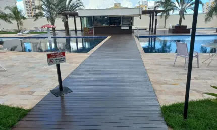 Alugo apartamento semi-mobiliado próximo do shopping pantanal