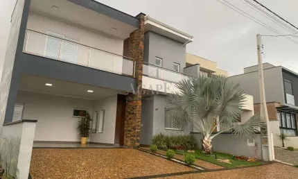 Sobrado à venda em cosmópolis, village monte cristo, com 3 suítes, com 258 m²