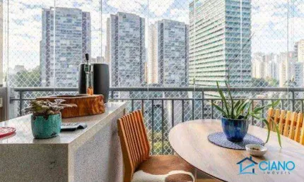 Apartamento com 1 dormitório à venda, 130 m² por r$ 1.250.000,00 - jardim caboré - são paulo/sp