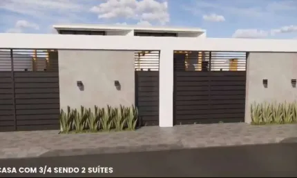 Casa nova no centro da barra dos coqueiros – em fase de construção