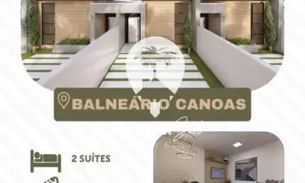 Casa com 2 dormitórios à venda, Canoas, PONTAL DO PARANA - PR