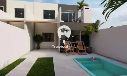 Sobrado com 3 dormitórios à venda, shangri-lá, pontal do parana - pr