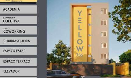 Studio mobiliado no Residencial Yellow por R$ 249.000 - Santa Cruz - Guarapuava/PR