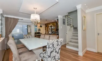 Casa em condomínio fechado com 4 quartos à venda na Rua Deputado Fernando Ferrari, 309, São Lourenço, Curitiba, 171 m2 por R$ 980.000