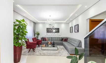 Casa com 5 quartos à venda na rua delício dal'pra, atuba, curitiba, 305 m2 por r$ 1.595.000