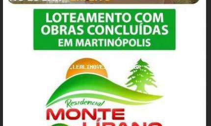 Terreno para Venda em Martinópolis, RESIDENCIAL MONTE LIBANO