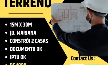 Vendo terreno 450m no Jardim Mariana em Cuiabá, oportunidade.