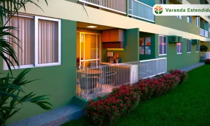 COM VARANDA ESTENDIDA  /APARTAMENTO 2 QUARTOS / FINACIAMENTO MINHA CASA MINHA VIDA EM DOIS CARNEIROS