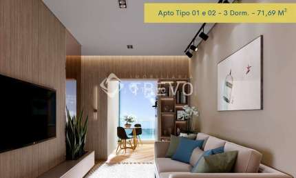 LANÇAMENTO! APARTAMENTO 3 DORMITÓRIOS EM FRENTE A PRAIA EM BERTIOGA/SP