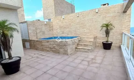 COBERTURA DUPLEX COM LINDA VISTA PARA O MAR EM BERTIOGA!