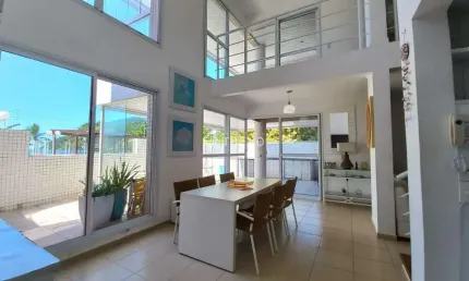 APARTAMENTO GARDEN FRENTE AO MAR PARA LOCAÇÃO 3 DORM/3 WC/3 VAGAS EM BERTIOGA/SP