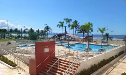 Apartamento frente ao mar para locação anual 2 dorm, 2 wc, 1 vaga em bertioga/sp