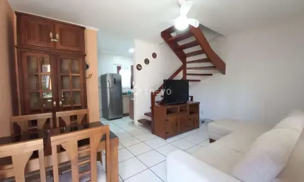 Casa em villagio para locação anual 2 dorm, 3 banheiros, 1 vaga em bertioga/sp