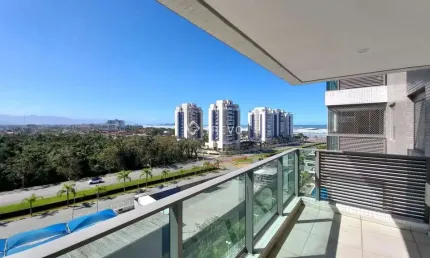 Apartamento à venda 2 dormitórios com vista para o mar e serra em bertioga/sp