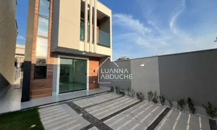 Casa em Itaipuaçu à venda, Belíssima, com 3 dormitórios, 94 m² por R$ 535.000 - Jardim Atlântico Leste  - Maricá/RJ