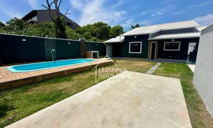 Casa à venda em Itaipuaçu, com 3 dormitórios, 130 m² por R$ 790.000 - Jardim Atlântico Oeste) - Maricá/RJ