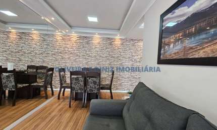 Apartamento em Osasco, bairro Jardim Roberto, 50m², lindo, mobiliado e decorado, sacada grill, 2 quartos, 1 vaga.