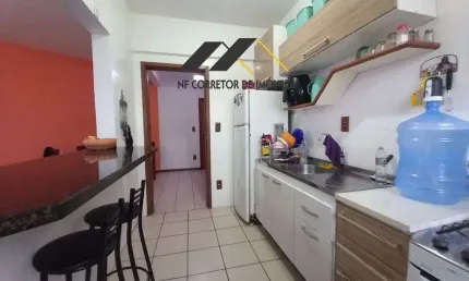 Apartamento 2 quartos/ garagem coberta - campinas - são josé - sc