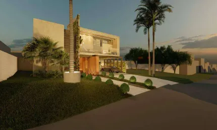 Casa Mobiliada, 4 Suites, Á Venda no Residencial 3, Alphaville