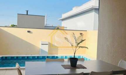 Lindo Sobrado no Park Real em um condomínio muito bem localizado em Indaiatuba, com Piscina e aquecimento Solar!