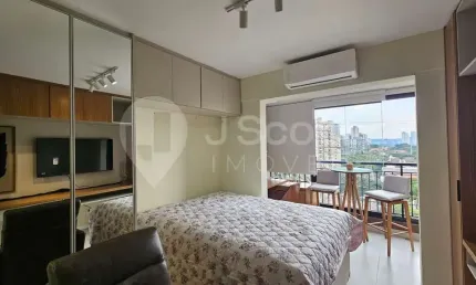 STUDIO MOBILIADO  COM LAZER COMPLETO NO CAMPO BELO  PARA LOCAÇÃO