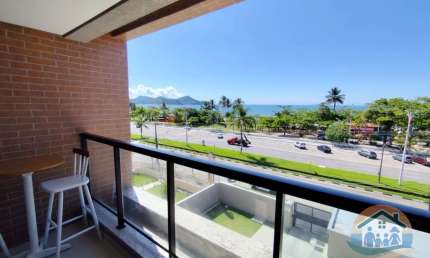 EXCELENTE APARTAMENTO MOBILIADO COM VISTA MAR LOCALIZADO NA ORLA DO BAIRRO INDAIÁ EM CARAGUATATUBA!!