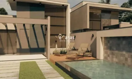 Casa Linear com 4 Quartos e Espaço Gourmet | Rio das Ostras/RJ Jardim Mariléa ? 262,2m&#178;