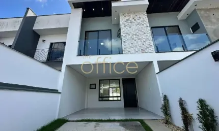 Geminado de alto padrão com 3 suítes no saguaçu, joinville-sc: 3 quartos, sala, 3 vagas e 138m² de área.