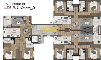 Apartamento com 2 quartos à venda no Santa Catarina, Caxias do Sul , 71 m2 por R$ 380.000