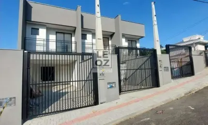 Sobrado geminado para venda em joinville, guanabara, 3 dormitórios, 1 suíte, 2 banheiros, 2 vagas