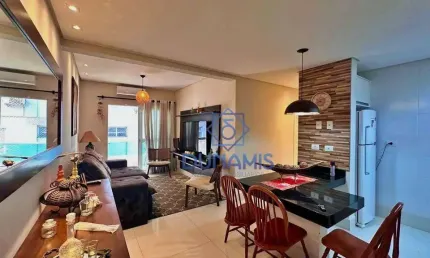 Oportunidade na quadra do mar apartamento com 3 dormitórios com piscina, 96 m²  - varanda gourmet - praia do tombo, guarujá/sp