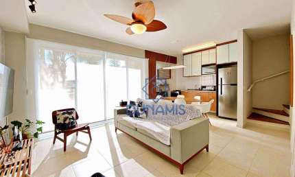 Apartamento à venda, 82 m² por R$ 720.000,00 - Loteamento João Batista Julião - Guarujá/SP