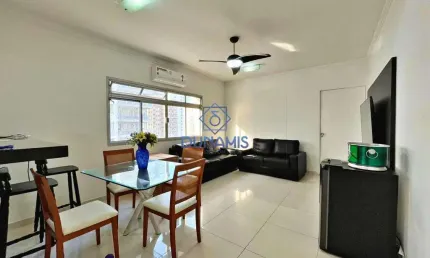 Apartamento à venda, 90 m² por r$ 590.000,00 - vila alzira - guarujá/sp