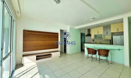 Excelente apartamento a venda na praia das astúrias, vista mar e lazer no prédio