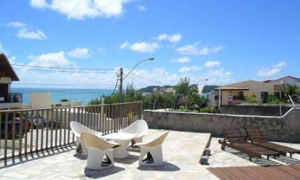 Casa em Ponta Negra, 1ª rua do mar com terreno de 600 m², linda vista, piscina e churrasqueira