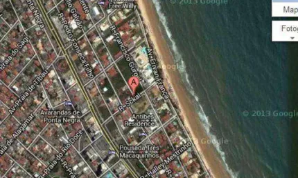 Terreno para alugar na praia de Ponta Negra, à 100 mts da praia.