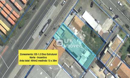 Terreno 494m2 Av.Paraná-Bacacheri.Traga seu projeto para esta oportunidade.