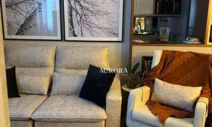 Apartamento no spazio leopoldina com 2 dormitórios à venda, 46 m² por r$ 375.000 - gleba fazenda palhano - londrina/pr