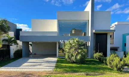 Casa no condomínio sun lake com 4 dormitórios à venda, 349 m² por r$ 3.850.000 - sun lake residence - londrina/pr