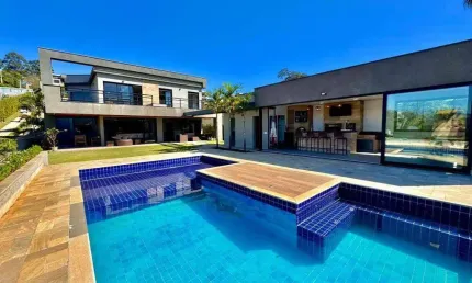 Chácara com 4 suítes à venda, 1283 m² por R$ 3.900.000 - Recanto da Represa - Joanópolis/SP