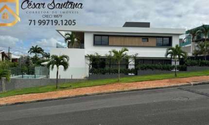 Casa em condomínio fechado com 4 quartos à venda no Abrantes, Camaçari , 506 m2 por R$ 3.100.000