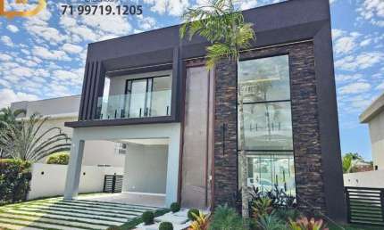 Casa em condomínio fechado com 4 quartos à venda no Abrantes, Camaçari , 466 m2 por R$ 2.890.000