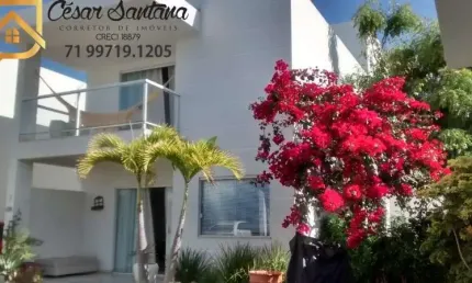 Linda casa duplex para locação 4/4 sendo (03 suítes) espaço gourmet - residencial lucaya miragem