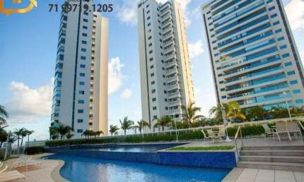 Apartamento finamente decorado alto padrão venda locação 4/4 (02 suítes) vista mar - Hemisphere 360.Condomínio fechado. Venda e locação.Pituaçu.