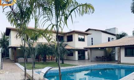 Casa Alto Padrão Mobiliada 5/4 suítes com piscina privativa Reserva Buscaville,Busca vida.Abrantes, Camaçari.Infraestrutura,churrasqueira. Condomínio