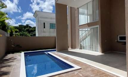 Excelente Casa Nascente 4/4 suítes no Alphaville Litoral Norte 1